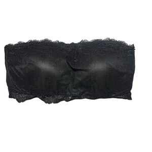SPANX Black Undie-Tectable Black Lace Strapless Bandeau Bra Size‎ Medium